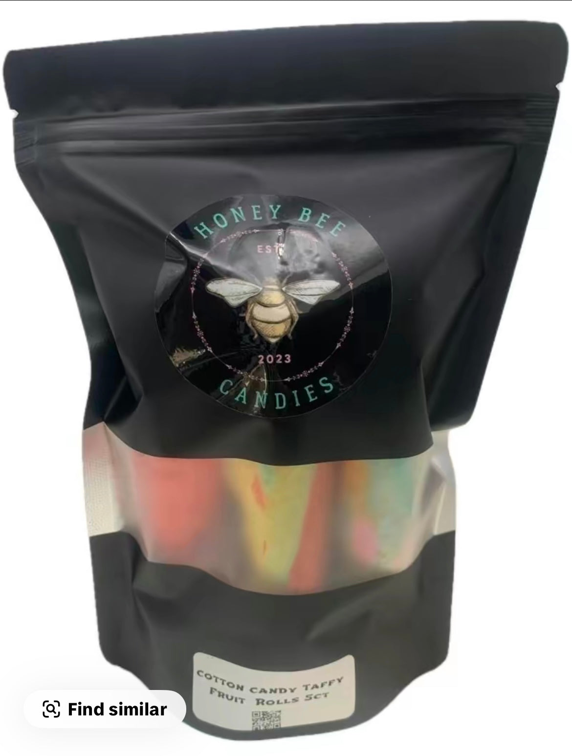 Taffy Wrapped Fruit Roll Blue Razz Flavor